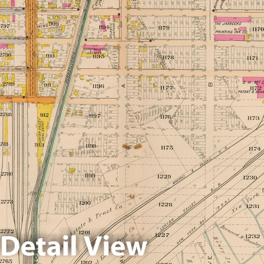 Historic Map : Atlas City of Newark, Newark 1901 Plate 027 , Vintage Wall Art