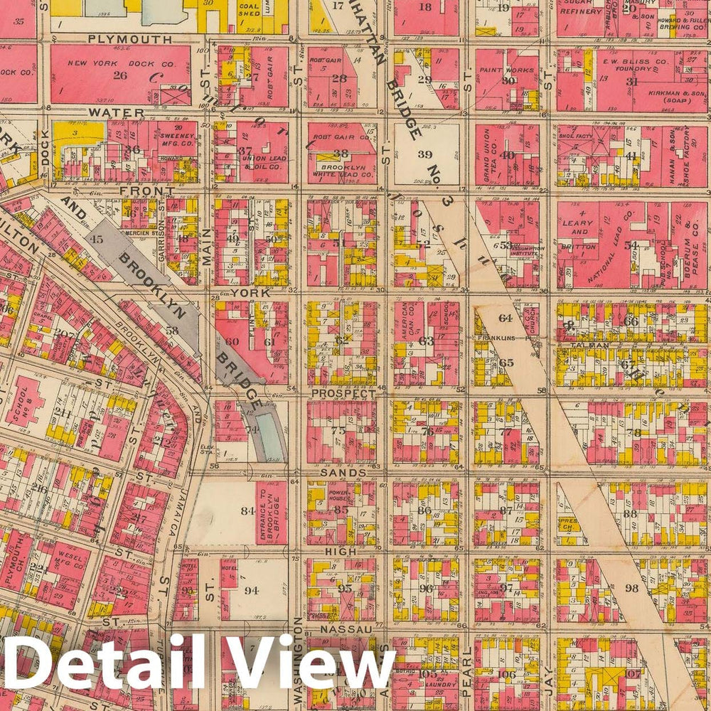 Historic Map : Vol. 1, Brooklyn 1908 Plate 001 , Atlas Borough of Brooklyn , Vintage Wall Art