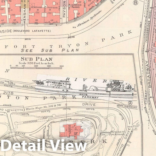 Historic Map : Manhattan Land Book 1955 - Updated Through Nov 7th, New York City 1975 Plate 178 , Vintage Wall Art