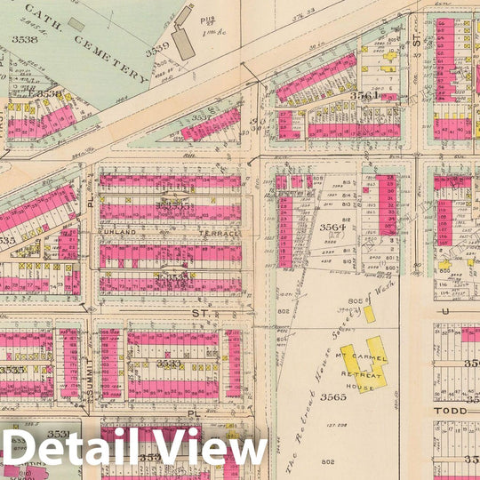 Historic Map : Atlas of Washington D.C. Volume 4 (NE, SE), Washington 1927 Plate 005 , Vintage Wall Art