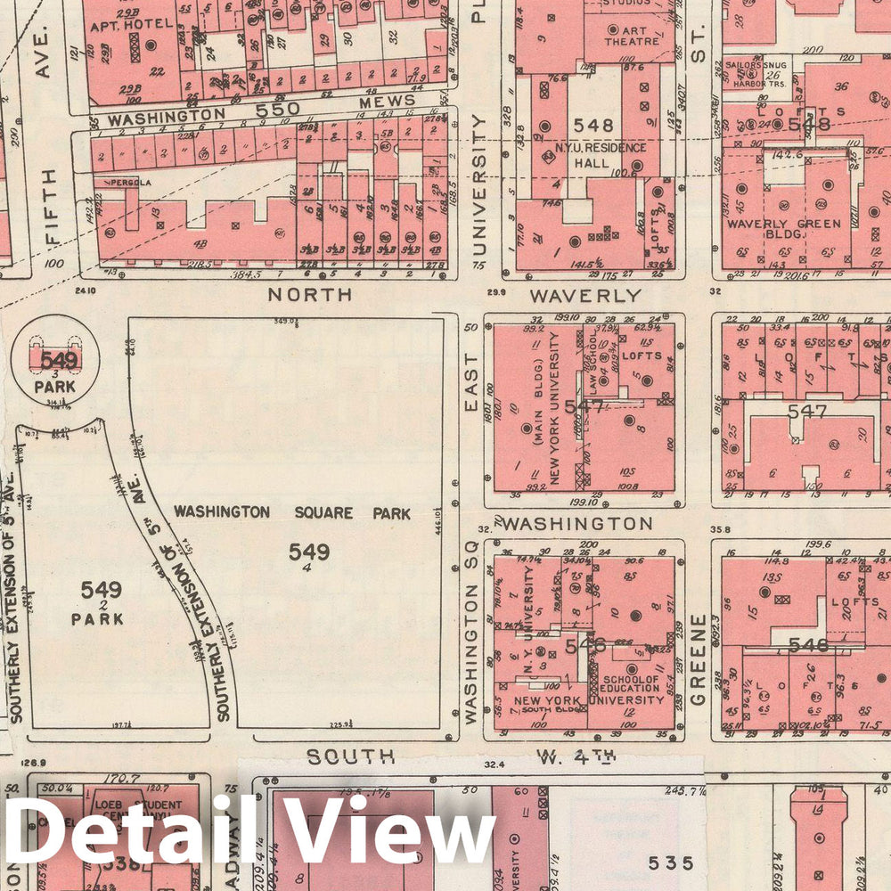 Historic Map : Manhattan Land Book 1955 - Updated Through Nov 7th, New York City 1975 Plate 031 , Vintage Wall Art