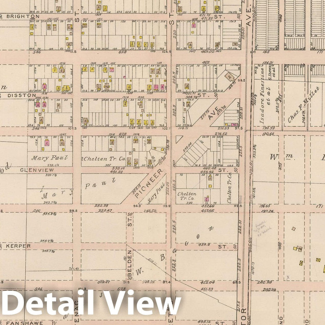 Historic Map : Atlas City of Philadelphia 35th Ward, Philadelphia 1927 Plate 009 , Vintage Wall Art