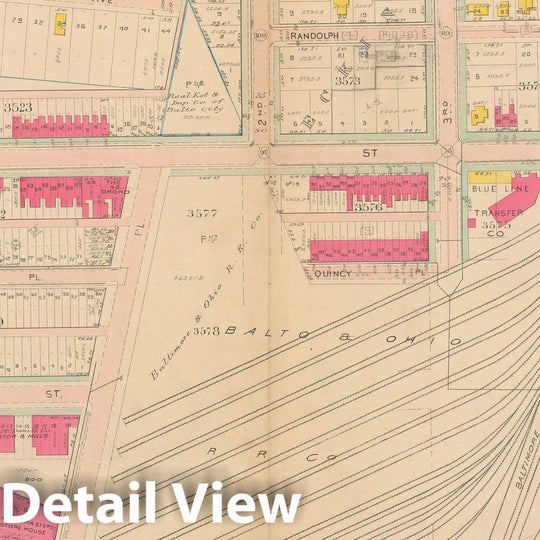 Historic Map : Atlas of Washington D.C. Volume 4 (NE, SE), Washington 1907 Plate 004 , Vintage Wall Art