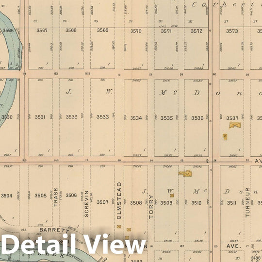 Historic Map : Atlas City of NY, Borough of The Bronx, Annexed District, The Bronx 1913 Plate 039 , Vintage Wall Art