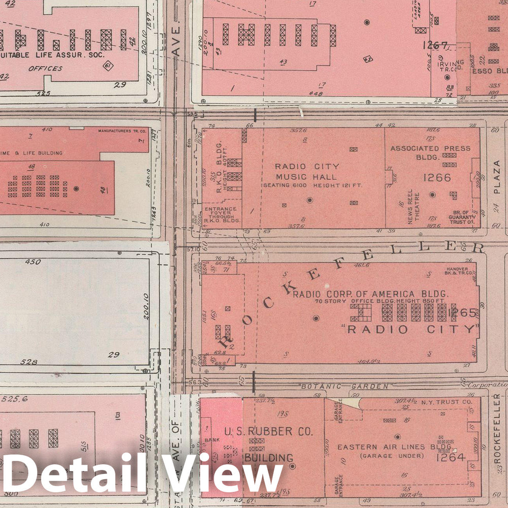 Historic Map : Manhattan Land Book 1955 - Updated Through Nov 7th, New York City 1975 Plate 077 , Vintage Wall Art