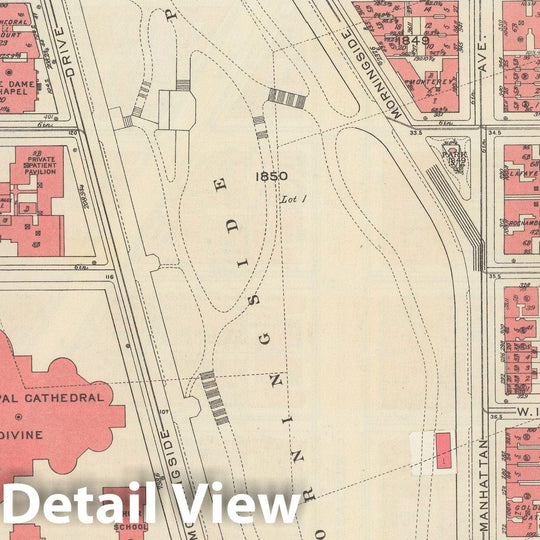 Historic Map : Manhattan Land Book 1955 - Updated Through Nov 7th, New York City 1975 Plate 127 , Vintage Wall Art