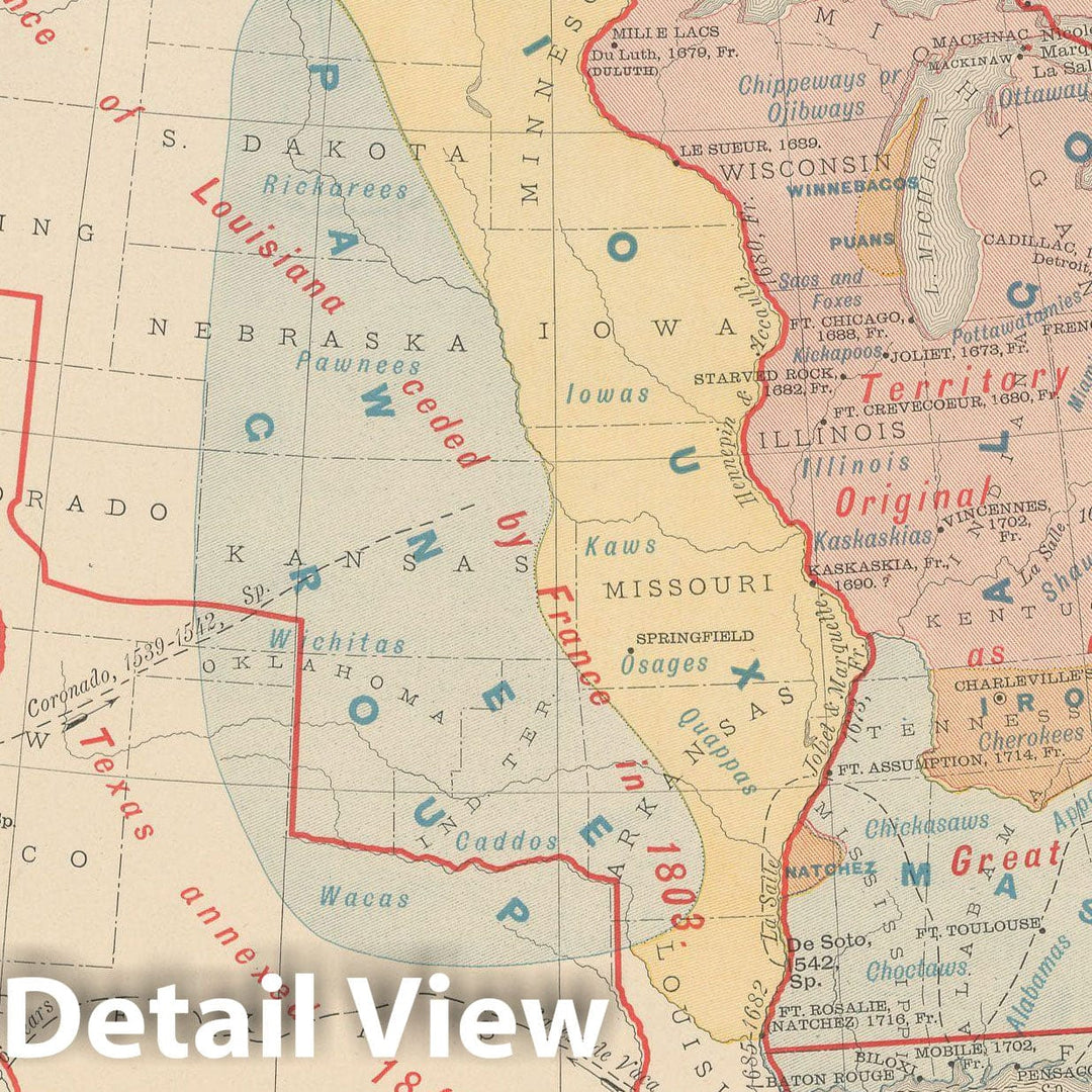 Historic Map : United States 1903 , Rand McNally Business Atlas , Vintage Wall Art