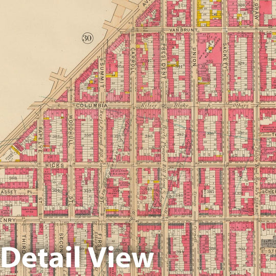 Historic Map : Vol. 1, Brooklyn 1908 Plate 003 , Atlas Borough of Brooklyn , Vintage Wall Art