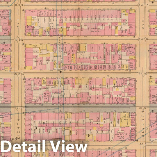 Historic Map : Atlas City of New York, Vol. 3; 16, Manhattan 1883 Plate 002 , Vintage Wall Art