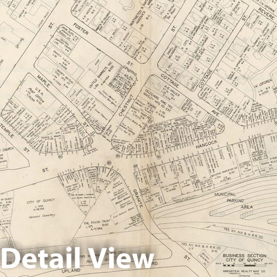 Historic Map : New England States Ed., Quincy 1946 , Nirenstein's National Preferred Real Estate Locations of Business Properties , Vintage Wall Art