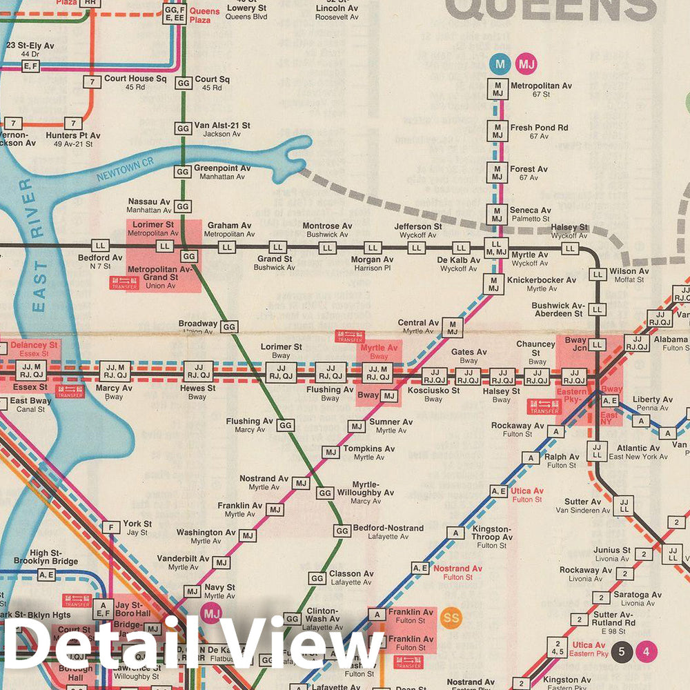 Historic Map : New York City Transit Maps, New York City Rapid Transit Map 1967 Railroad Catography , Vintage Wall Art