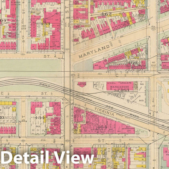 Historic Map : Atlas of Washington D.C. Volume 2 (NE, SE, SW), Washington 1928 Plate 002 , Vintage Wall Art