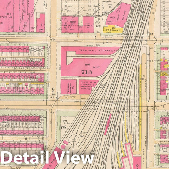 Historic Map : Atlas of Washington D.C. Volume 2 (NE, SE, SW), Washington 1928 Plate 012 , Vintage Wall Art