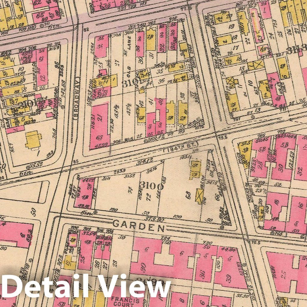 Historic Map : Borough of The Bronx, Sections 9-13, The Bronx 1928 Plate 121 , Vintage Wall Art