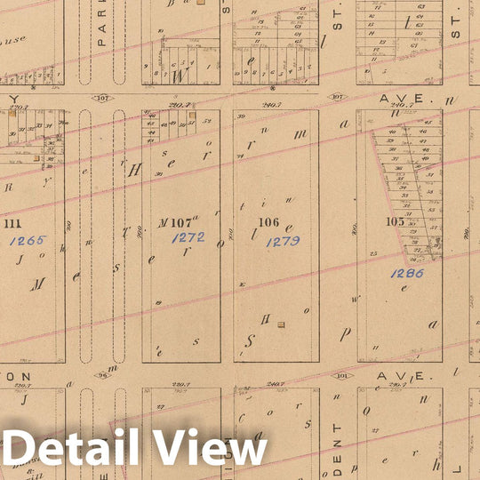 Historic Map : Atlas of Brooklyn Vol. 1, Brooklyn 1880 Plate O , Vintage Wall Art