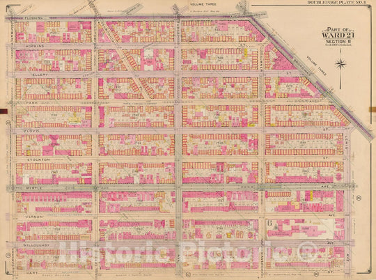 Historic Map : Brooklyn 1904 Plate 011 , Atlas Borough of Brooklyn , Vintage Wall Art