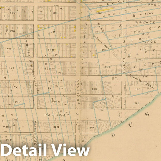 Historic Map : Atlas Entire City of Brooklyn Complete in One Volume, Brooklyn 1880 Plate 033 , Vintage Wall Art