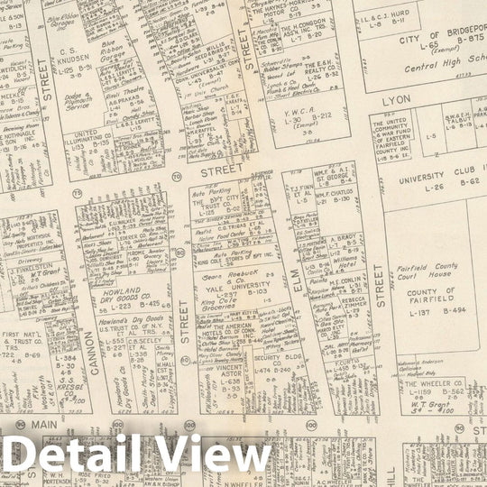 Historic Map : New England States Ed., Bridgeport 1946 , Nirenstein's National Preferred Real Estate Locations of Business Properties , Vintage Wall Art