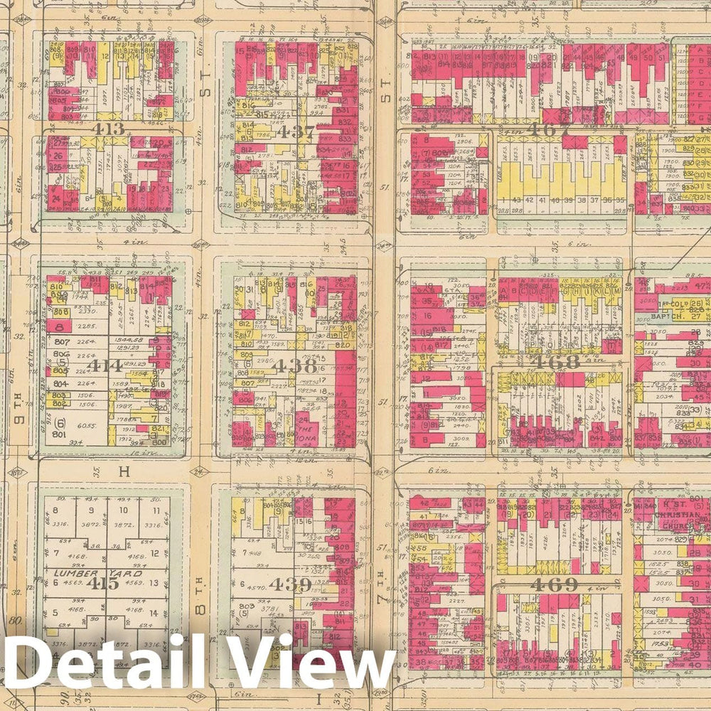 Historic Map : Atlas of Washington D.C. Volume 2 (NE, SE, SW), Washington 1928 Plate 003 , Vintage Wall Art