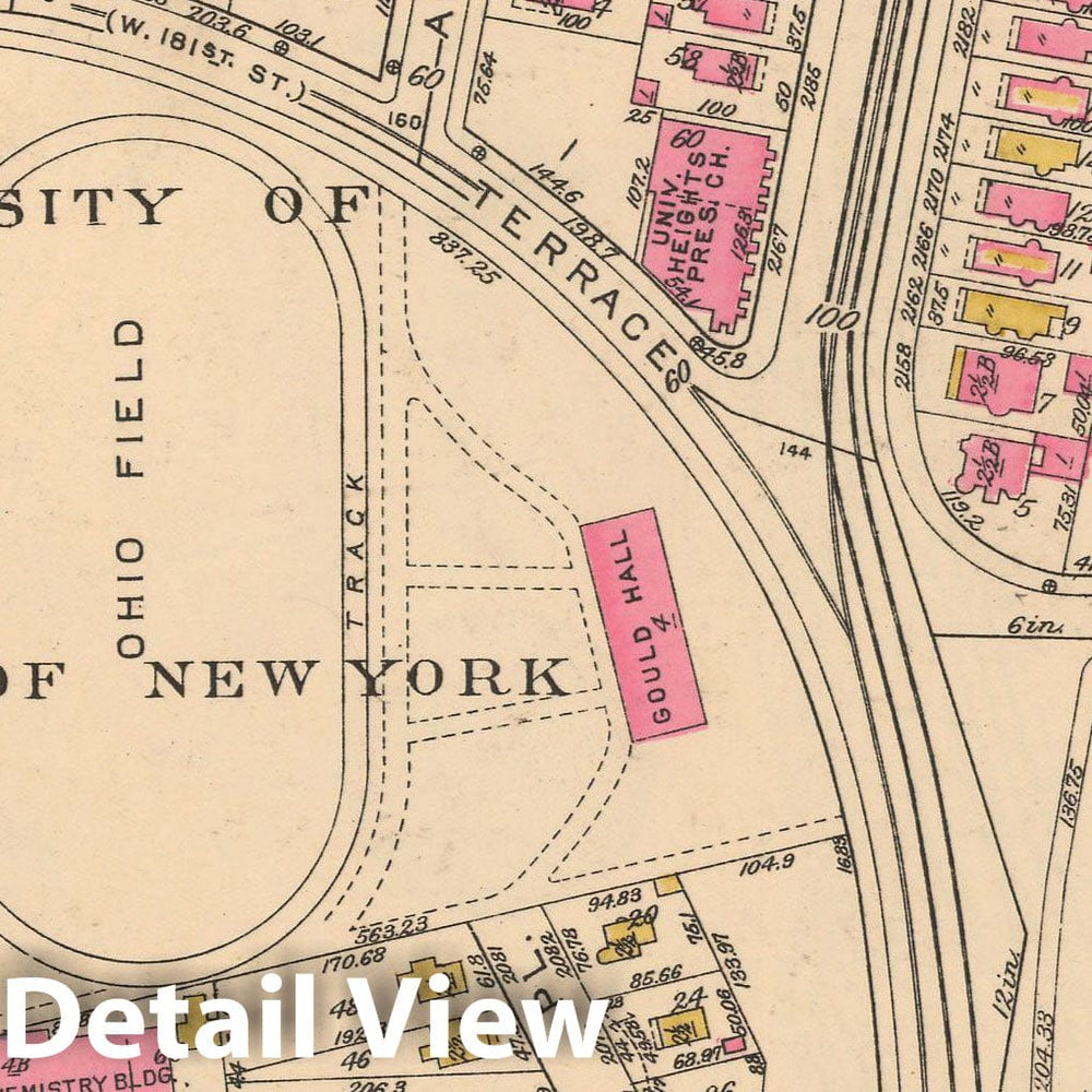 Historic Map : Borough of The Bronx, Sections 9-13, The Bronx 1928 Plate 111 , Vintage Wall Art