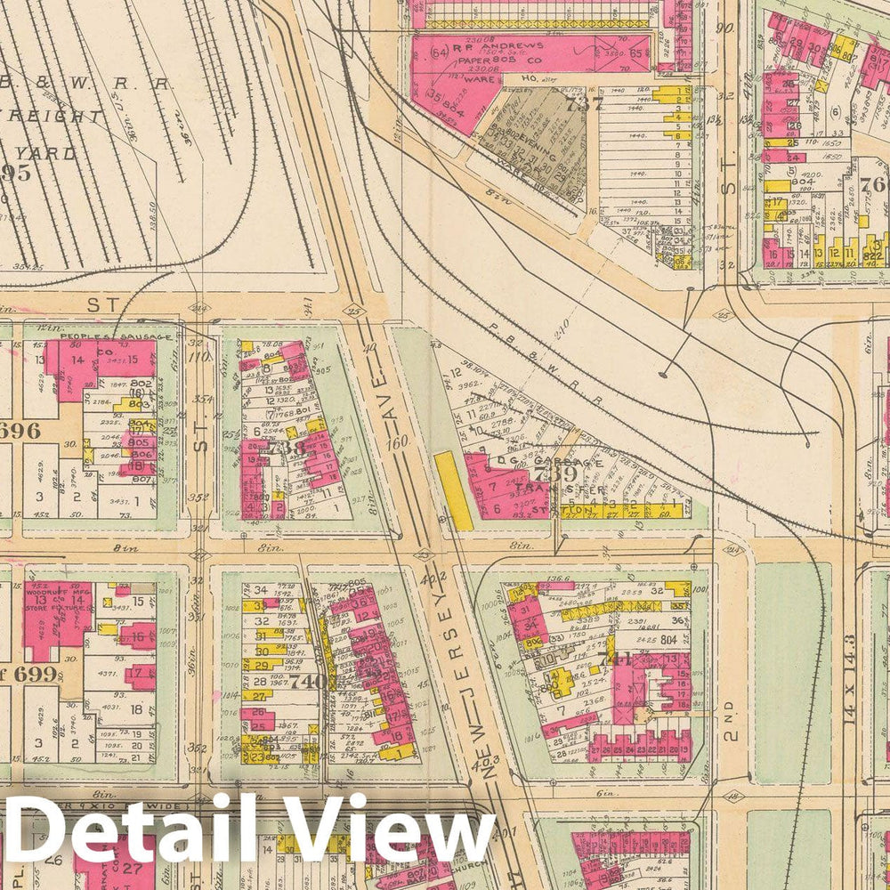 Historic Map : Atlas of Washington D.C. Volume 2 (NE, SE, SW), Washington 1928 Plate 017 , Vintage Wall Art