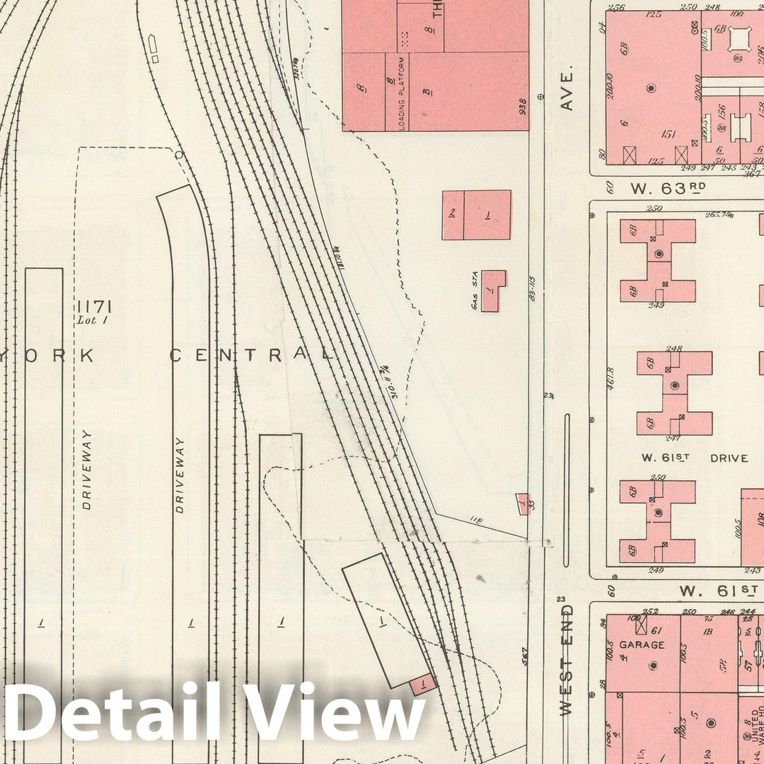 Historic Map : Manhattan Land Book 1955 - Updated Through Nov 7th, New York City 1975 Plate 086 , Vintage Wall Art