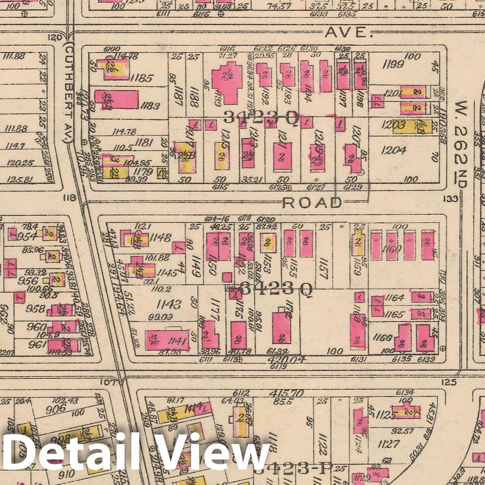 Historic Map : Borough of The Bronx, Sections 9-13, The Bronx 1928 Plate 159 , Vintage Wall Art