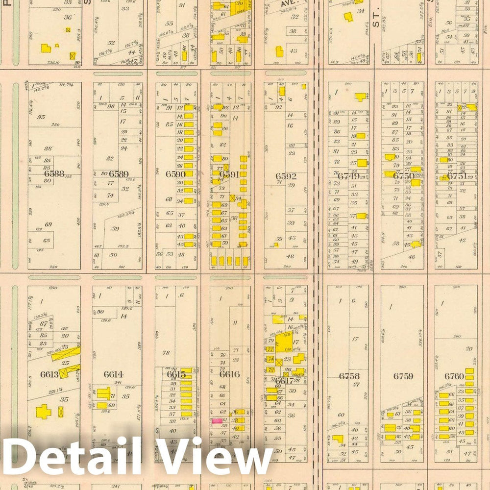 Historic Map : Vol. 2, Brooklyn 1907 Plate 024 , Atlas Borough of Brooklyn , Vintage Wall Art