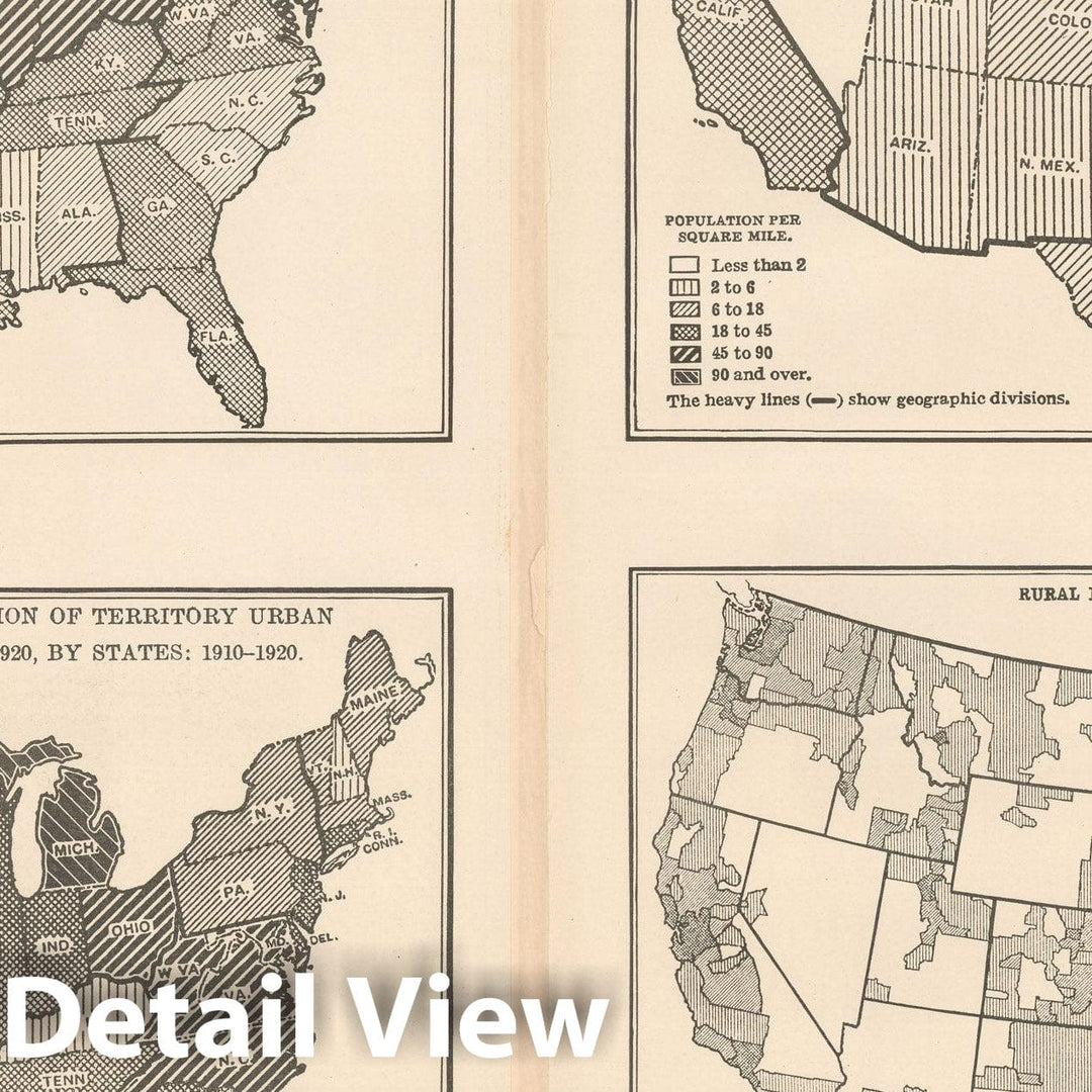 Historic Map : Commercial Atlas of America, 56th Edition, United States 1925 , Vintage Wall Art