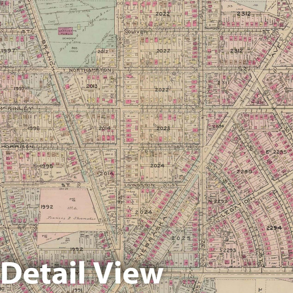 Historic Map : Atlas of Washington D.C. Volume 3 (Outer NW), Washington 1937 Plate 034 , Vintage Wall Art