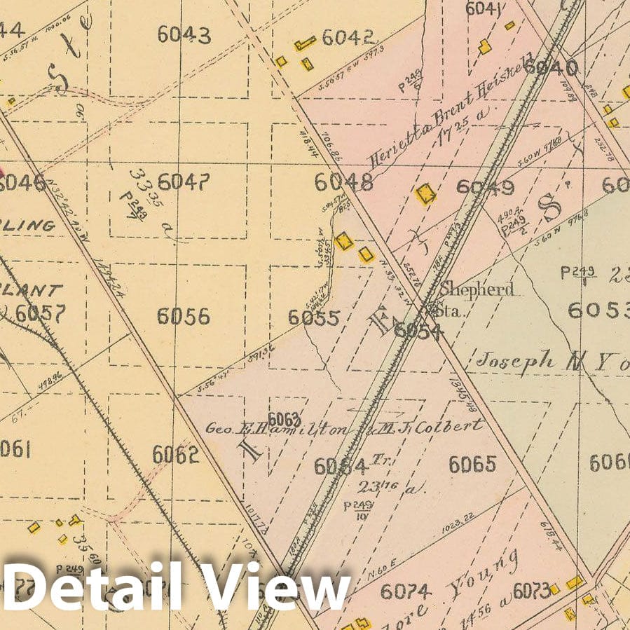 Historic Map : Atlas of Washington D.C. Volume 4 (NE, SE), Washington 1907 Plate 027 , Vintage Wall Art