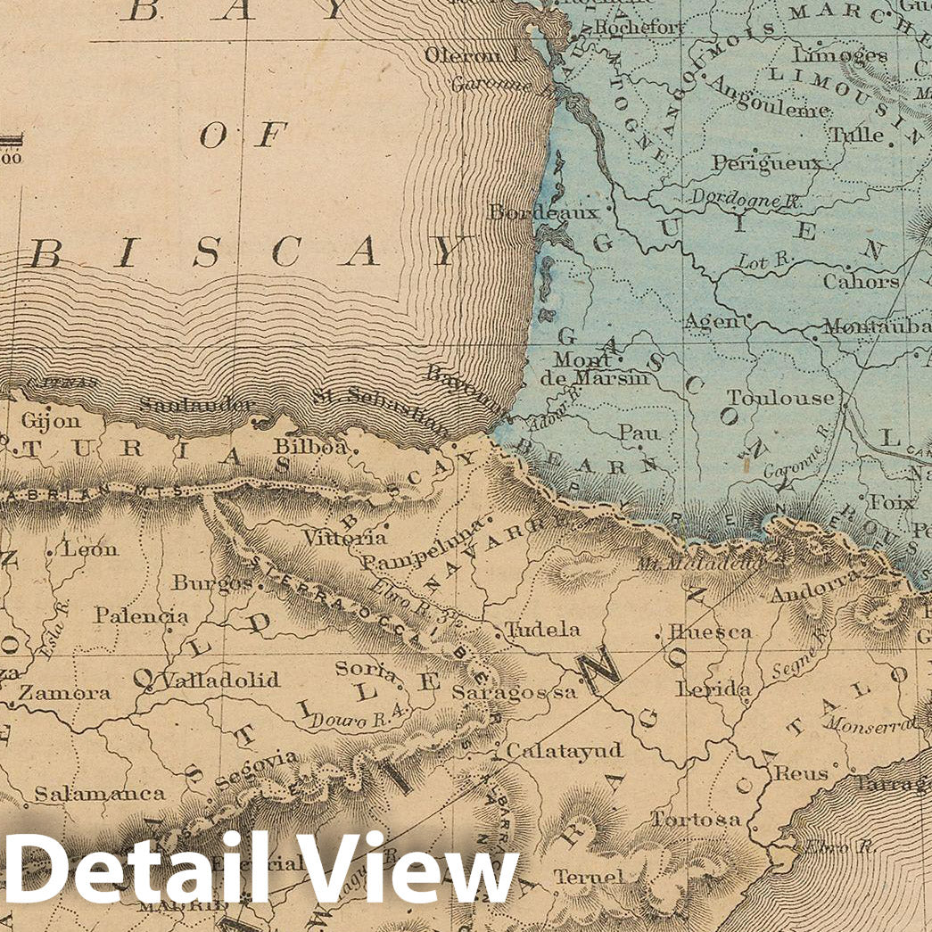 Historic Map : McNally's Improved System of Geography, Europe 1856 , Vintage Wall Art