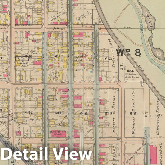 Historic Map : Atlas of Newark, Volume 1, Newark 1911 Plate 018 , Vintage Wall Art