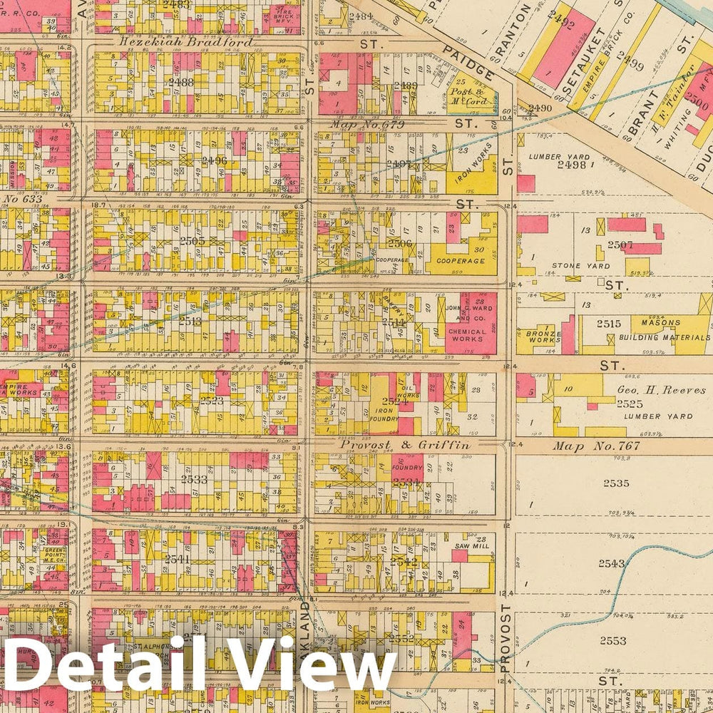 Historic Map : Vol. 1, Brooklyn 1908 Plate 012 , Atlas Borough of Brooklyn , Vintage Wall Art