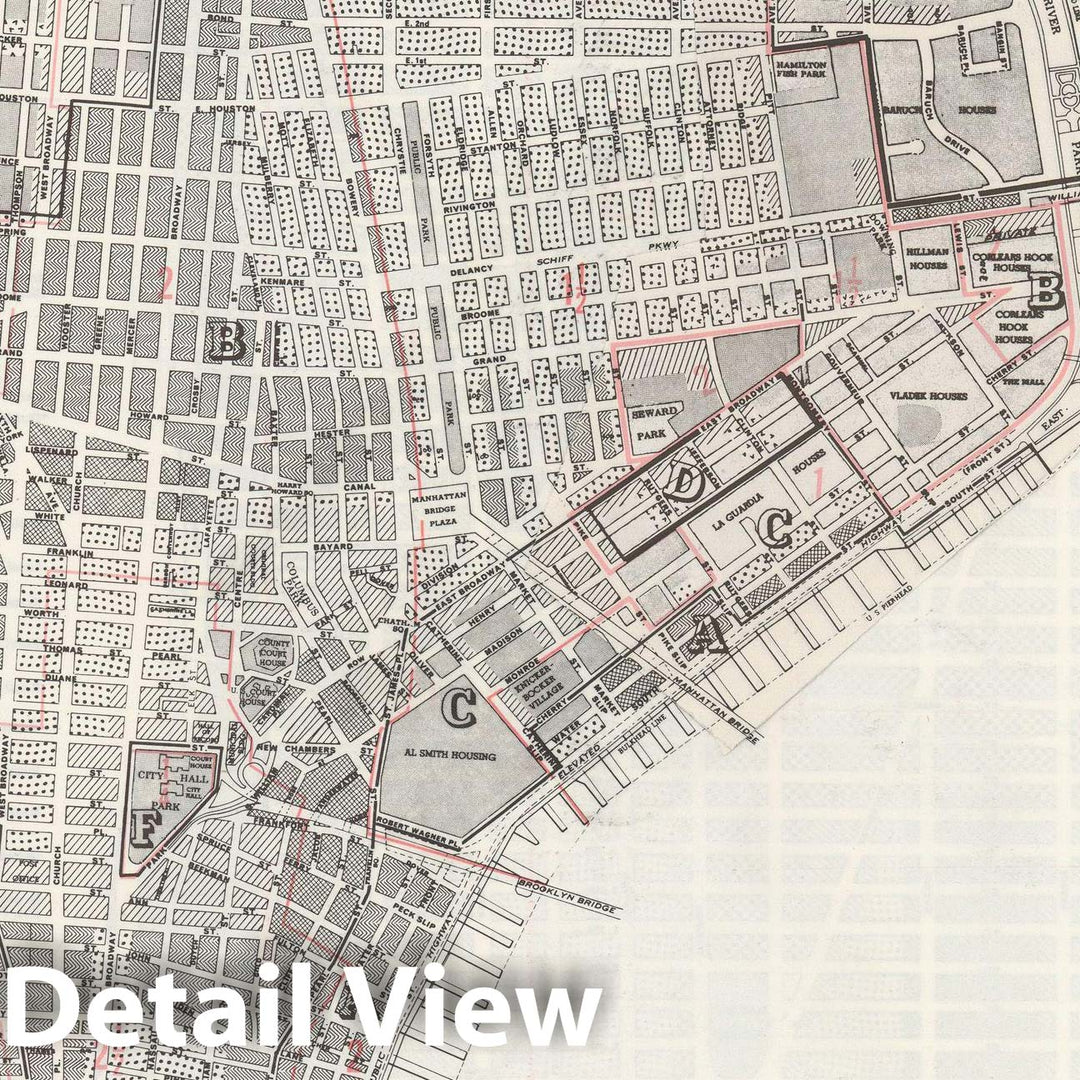 Historic Map : Manhattan Land Book 1955 - Updated Through Nov 7th, Manhattan & New York City Index Plate , Vintage Wall Art