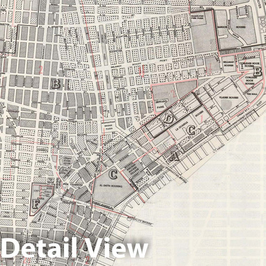 Historic Map : Manhattan Land Book 1955 - Updated Through Nov 7th, Manhattan & New York City Index Plate , Vintage Wall Art