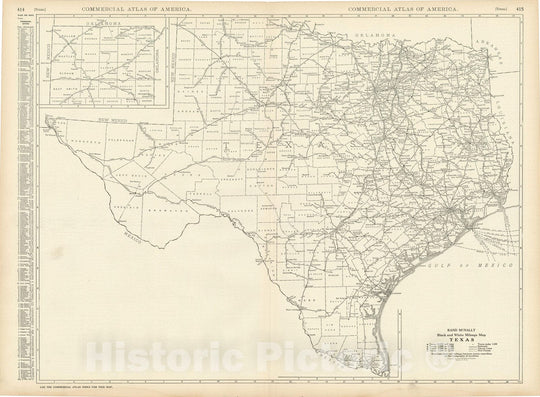 Historic Map : Texas 1925 , Vintage Wall Art