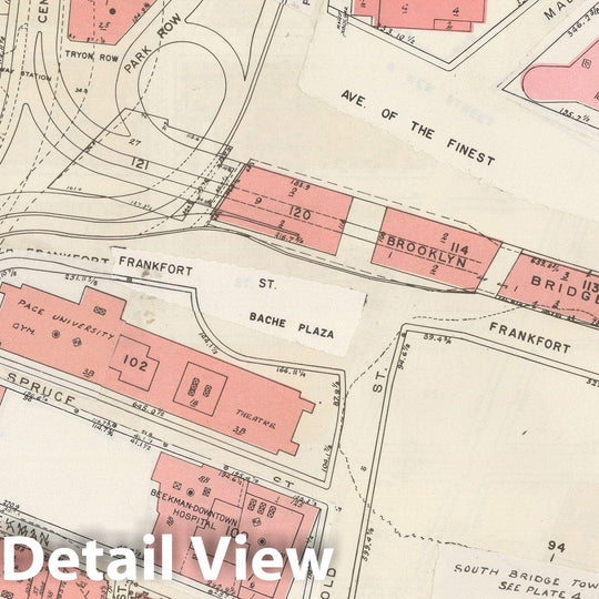 Historic Map : Manhattan Land Book 1955 - Updated Through Nov 7th, New York City 1975 Plate 006 , Vintage Wall Art