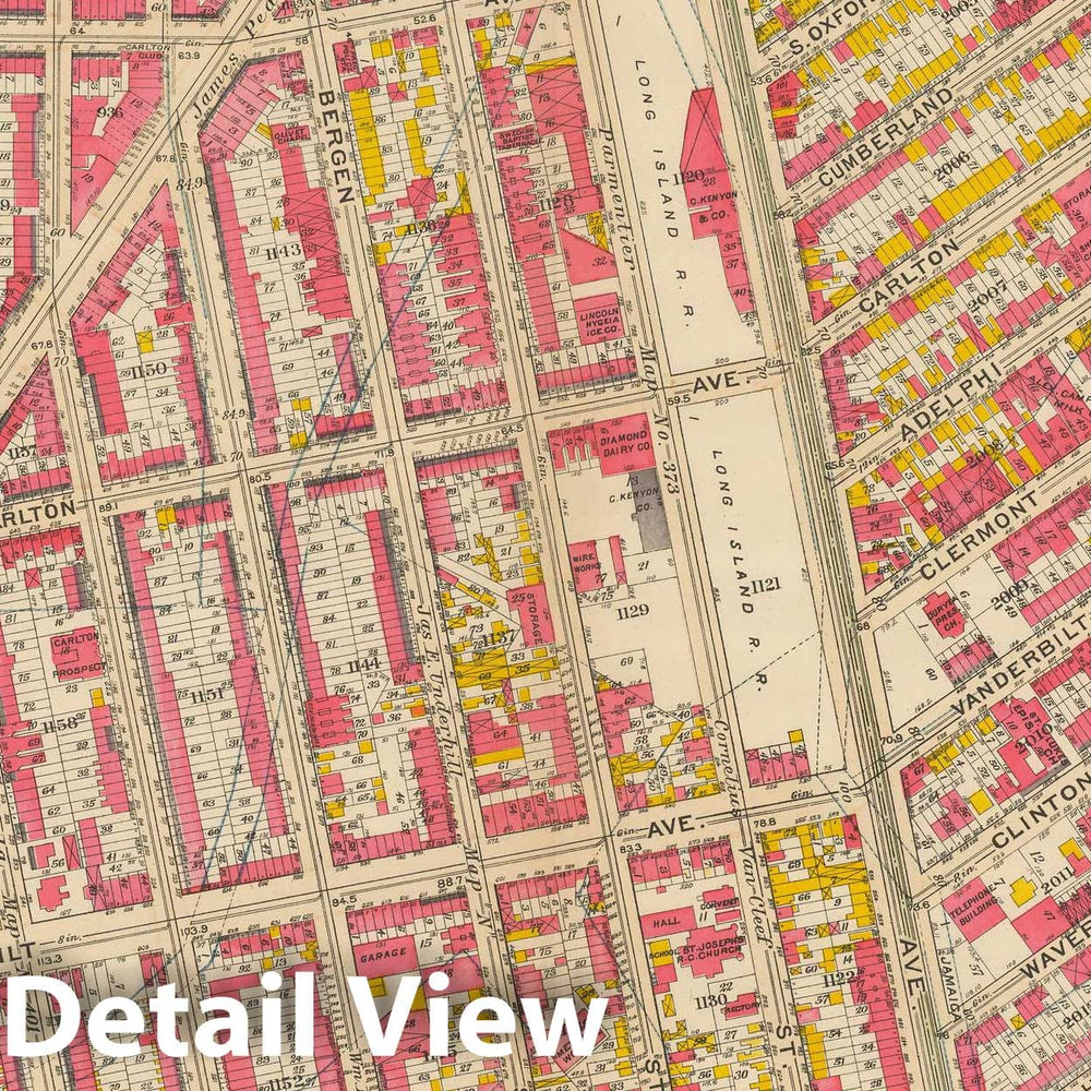 Historic Map : Vol. 1, Brooklyn 1908 Plate 006 , Atlas Borough of Brooklyn , Vintage Wall Art