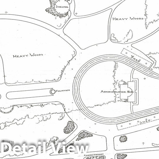 Historic Map : Salem, Plan of Canobie Lake Park 1902 , Vintage Wall Art