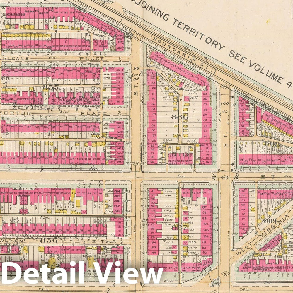 Historic Map : Atlas of Washington D.C. Volume 2 (NE, SE, SW), Washington 1928 Plate 019 , Vintage Wall Art