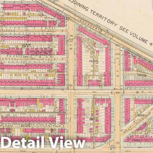 Historic Map : Atlas of Washington D.C. Volume 2 (NE, SE, SW), Washington 1928 Plate 019 , Vintage Wall Art