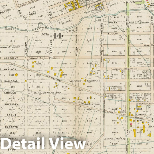 Historic Map : Vol. 1, Brooklyn 1908 Plate 041 , Atlas Borough of Brooklyn , Vintage Wall Art