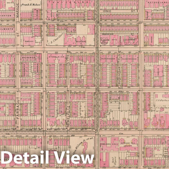 Historic Map : Atlas City of Philadelphia Wards 24,27,34,40,44&46 West Philadelphia, West Philadelphia 1927 Plate 024 , Vintage Wall Art