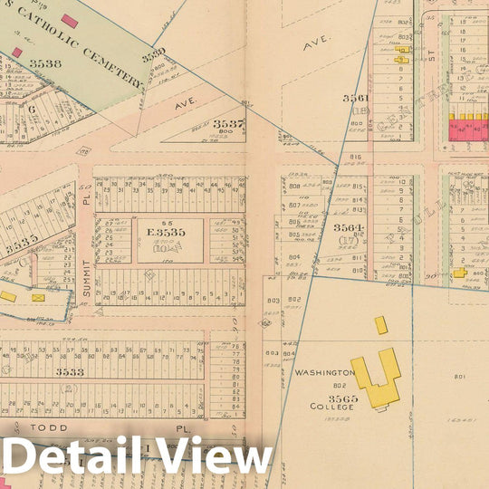 Historic Map : Atlas of Washington D.C. Volume 4 (NE, SE), Washington 1907 Plate 005 , Vintage Wall Art