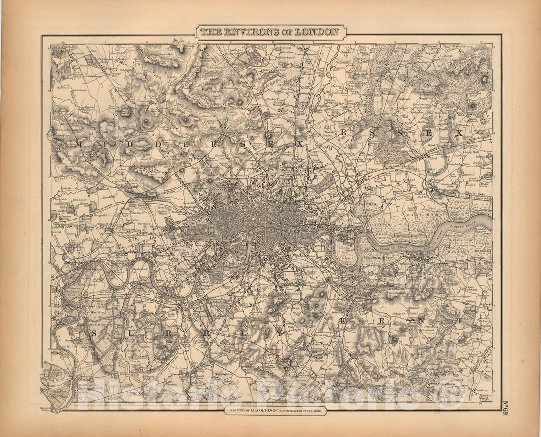 Historic Map : General Atlas (Of The World), London 1857 , Vintage Wall Art