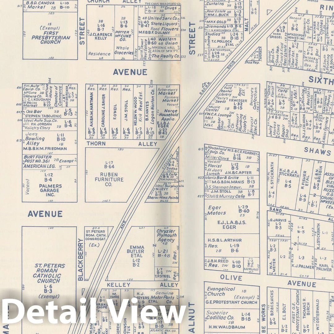 Historic Map : States of PA, VA & WV, McKeesport 1950 , Nirenstein's Real Estate Atlas , Vintage Wall Art