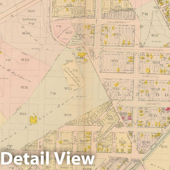 Historic Map : Atlas of Washington D.C. Volume 4 (NE, SE), Washington 1907 Plate 010 , Vintage Wall Art