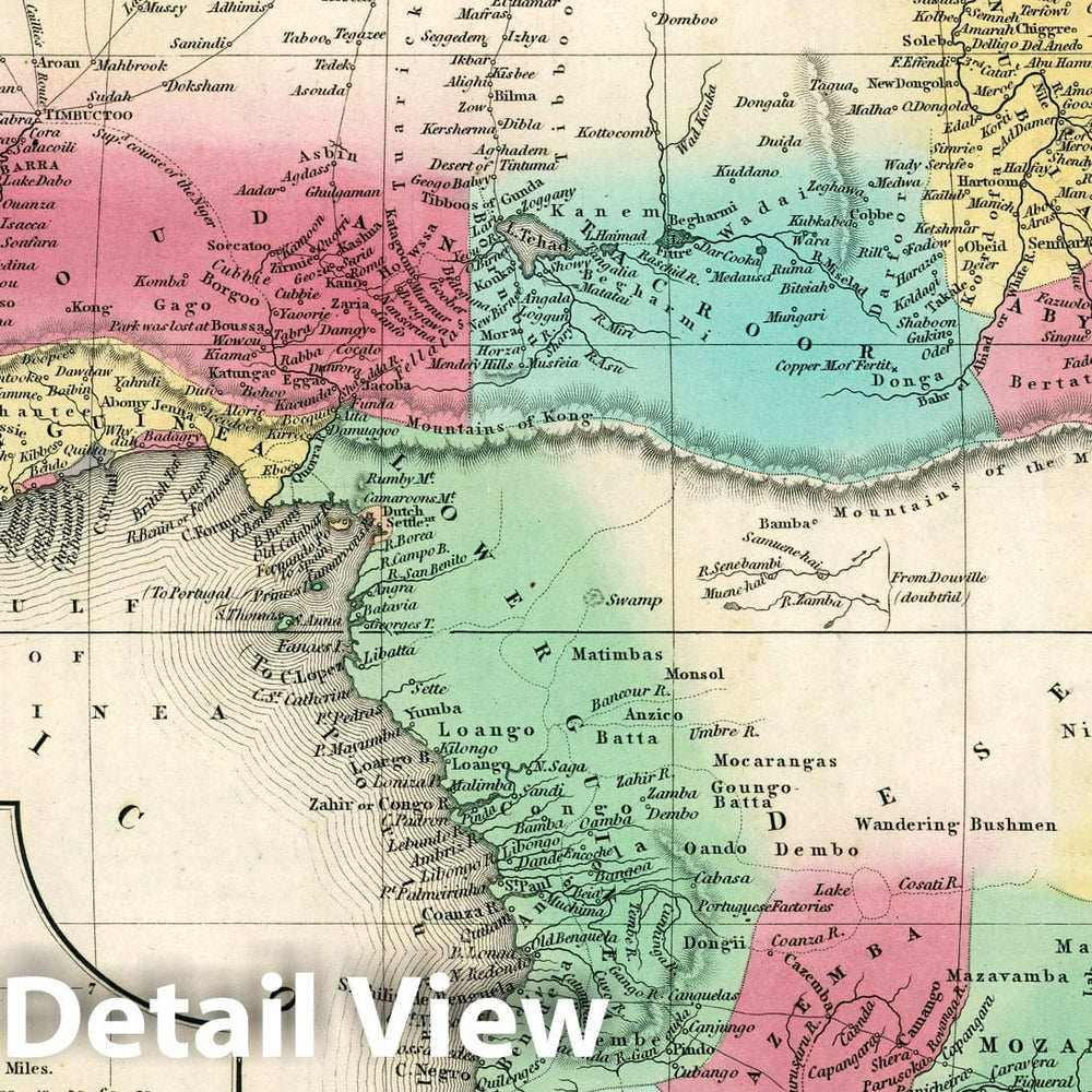 Historic Map : World Atlas Map, Africa. 1834 - Vintage Wall Art