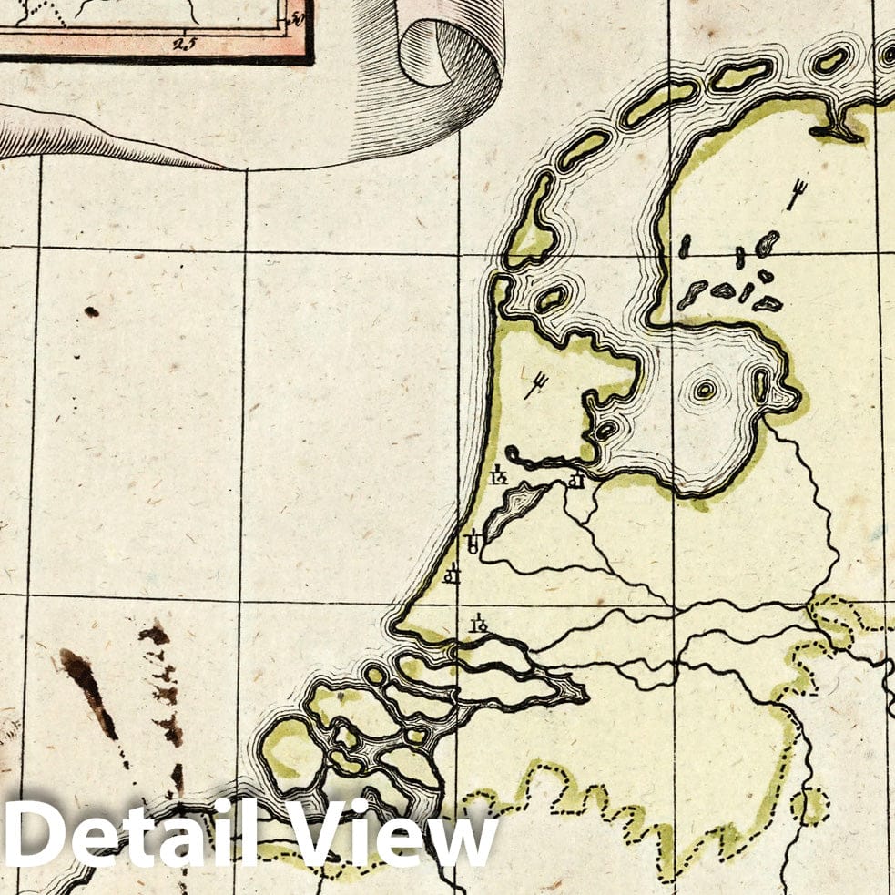 Historic Map : School Atlas Map, Netherlands. 1799 - Vintage Wall Art